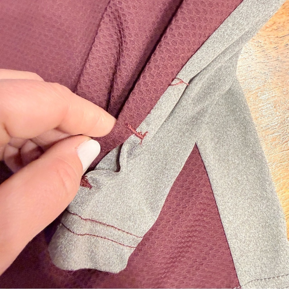 Kids Gen2 Mississippi State Quarter-Zip Pullover size large 14/16 maroon gray - Picture 6 of 6